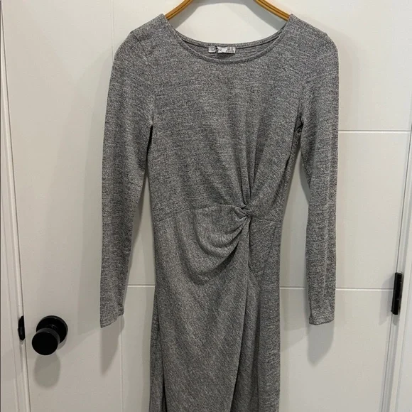 Dex Heather Gray Long Sleeve Dress size XS - Picture 2 of 7